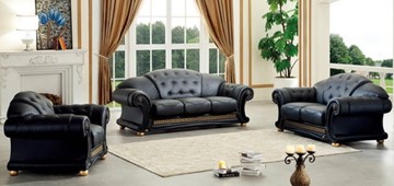 Прямой диван Versace (3-х местный) black в Кемерово - предосмотр 3