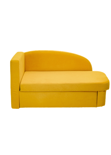 Диван-кровать левая Тедди желтый в Кемерово - изображение 1