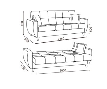 Прямой диван Бетти  2 БД в Кемерово - предосмотр 22