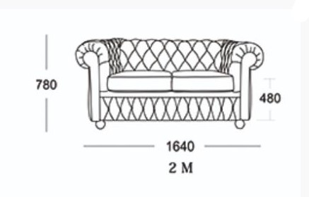 Прямой диван Честер 2М (седафлекс) в Новокузнецке - изображение 13