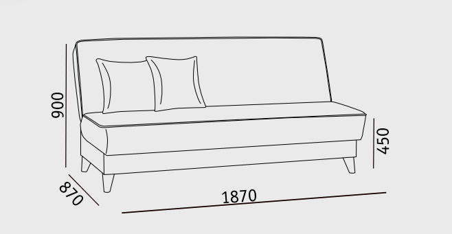 Прямой диван Наварра 2 БД в Кемерово - изображение 5