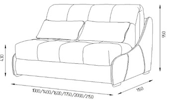 Прямой диван Токио 130 (ППУ) в Кемерово - предосмотр 11