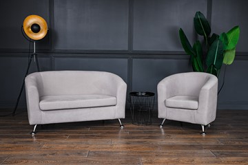 Комплект мебели Брамс  цвет бежевый диван 2Д + кресло в Кемерово