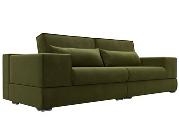 Прямой диван Лига-037, Зеленый (Микровельвет) в Кемерово - предосмотр