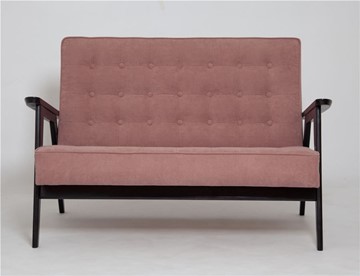 Прямой диван Ретро, двухместный (венге / RS 12 - розовый) в Кемерово - предосмотр 1