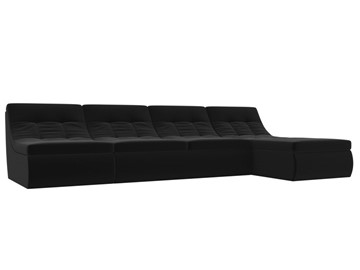 Модульный угловой диван Холидей, Черный (микровельвет) в Кемерово