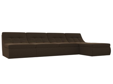 Модульный угловой диван Холидей, Коричневый (микровельвет) в Кемерово