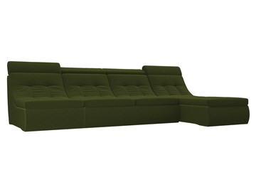 Большой модульный диван Холидей люкс, Зеленый (микровельвет) в Кемерово