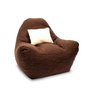 Бескаркасное кресло Эдем, рогожка орион, коричневый в Кемерово