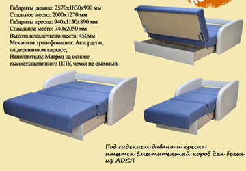 Кресло-кровать Коралл 1 в Кемерово - предосмотр 1