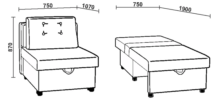 Кресло-кровать НЕО 61М в Кемерово - изображение 2