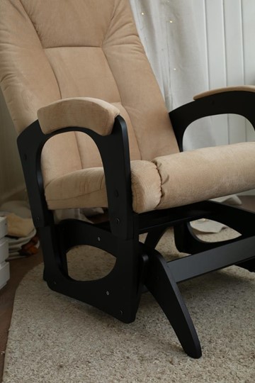 Кресло-качалка Леон маятниковая, ткань AMIGo песок 29-Т-П в Кемерово - изображение 8