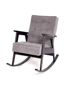 Кресло-качалка Ретро (венге / RS 15 - темно-серый) в Кемерово