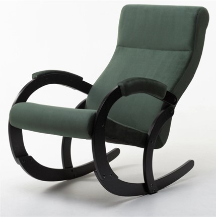 Кресло-качалка в гостиную Корсика, ткань Amigo Green 34-Т-AG в Новокузнецке - изображение
