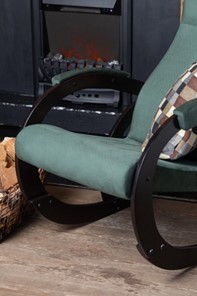Кресло-качалка в гостиную Корсика, ткань Amigo Green 34-Т-AG в Новокузнецке - предосмотр 6