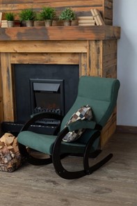Кресло-качалка в гостиную Корсика, ткань Amigo Green 34-Т-AG в Кемерово - предосмотр 7