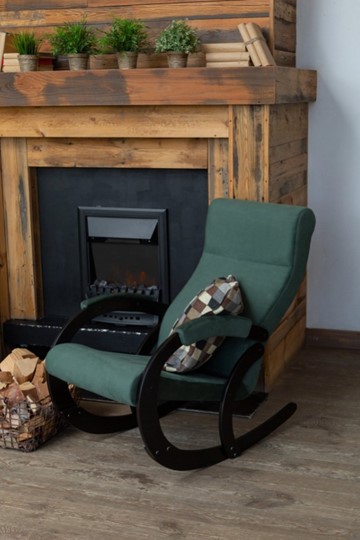 Кресло-качалка в гостиную Корсика, ткань Amigo Green 34-Т-AG в Кемерово - изображение 7