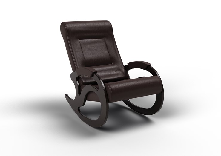 Кресло-качалка Вилла, экокожа крем 11-К-КР в Кемерово - изображение 1