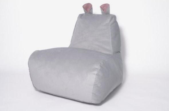 Кресло-мешок Бегемот серый в Кемерово - изображение