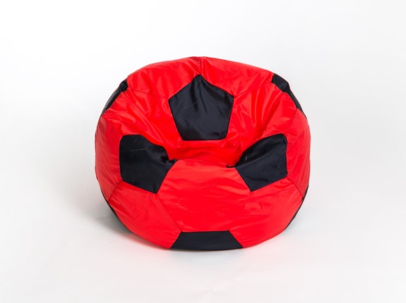 Кресло-мешок Мяч большой, красно-черный в Кемерово - изображение
