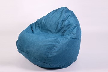 Кресло-мешок Юниор, рогожка синий в Кемерово