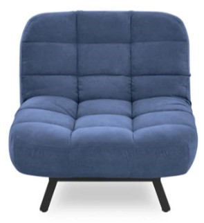 Мягкое кресло Абри опора металл (синий) в Кемерово - изображение