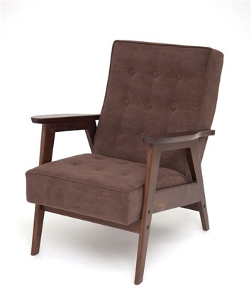 Кресло Ретро (темный тон / RS32 - коричневый) в Кемерово - изображение