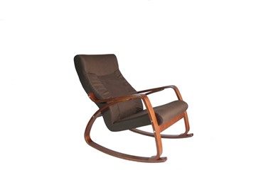 Кресло-качалка Женева, ткань шоколад в Кемерово - предосмотр