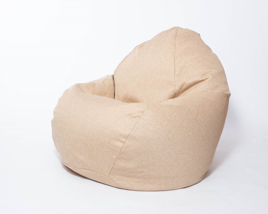 Кресло-мешок Макси, рогожка, 150х100, песочное в Кемерово - изображение