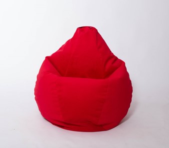 Кресло-мешок Груша большое, велюр однотон, красное в Кемерово - предосмотр 2