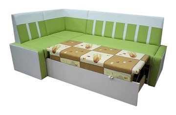 Угловой кухонный диван Квадро 2 со спальным местом в Кемерово - предосмотр 2