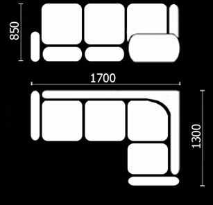 Кухонный угловой диван Нео КМ-01 (168х128 см.) в Кемерово - предосмотр 3