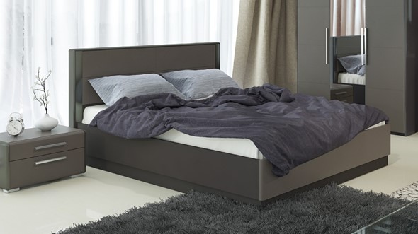 Кровать с механизмом Наоми 1600, цвет Фон серый, Джут СМ-208.01.02 в Кемерово - изображение