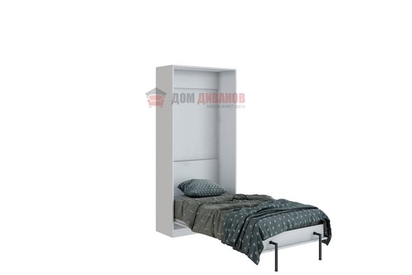 Кровать-шкаф Велена 1, 800х2000, цвет белый в Кемерово - изображение