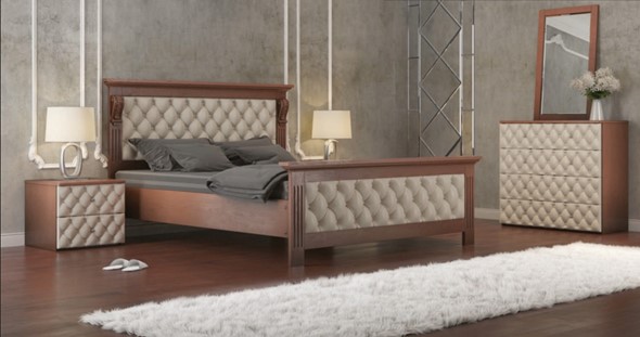 Кровать в спальню Лидер 160*200 с основанием в Кемерово - изображение