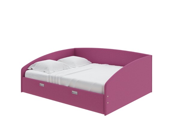 Кровать двуспальная Bono 160х200, Рогожка (Savana Berry) в Кемерово - изображение