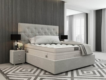 Кровать спальная Classic Compact/Island M 180х200, Флок (Велсофт Серый) в Кемерово