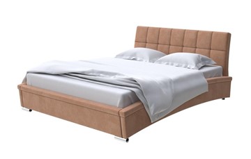 Кровать двуспальная Corso-1L 160x200, Микровелюр (Manhattan Брауни) в Кемерово