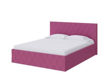 Кровать в спальню Fresco 140х200, Рогожка (Savana Berry (фиолетовый)) в Кемерово