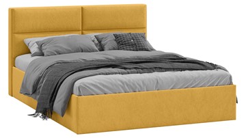 Кровать 2-х спальная Глосс Тип 1 (Микровелюр Wellmart Yellow) в Кемерово