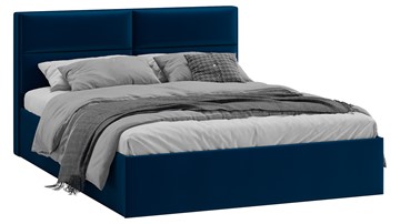 Кровать спальная Глосс Тип 1 (Велюр Confetti Blue) в Кемерово