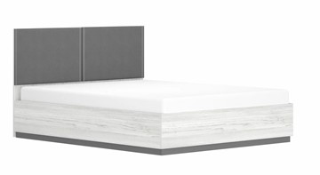 Двуспальная кровать с подъемным механизмом Винтер-16, винтерберг/темно-серый/спейс графит в Кемерово