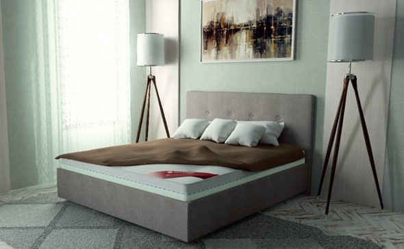 Кровать с механизмом 1.5-спальная Флоренция 140х200 (с коробом) в Кемерово - изображение