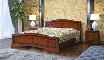 Спальная кровать Карина-6 (Орех) 140х200 в Кемерово