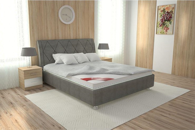 Кровать с подъемным механизмом Верона 160х200 (с коробом) в Кемерово - изображение 4