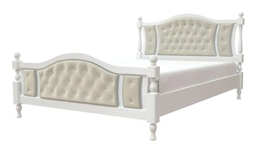 Кровать полутороспальная Жасмин (Белый античный) 140х200 в Кемерово