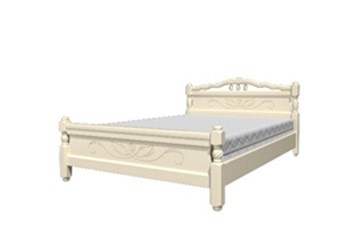 Спальная кровать Карина-5 (Слоновая кость) 90х200 в Кемерово