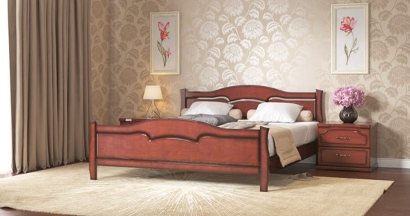 Кровать в спальню Лидия 160*195 с основанием в Кемерово - изображение