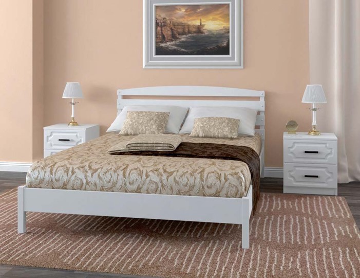 Спальная кровать Камелия-1 (Венге) 140х200 в Кемерово - изображение 1