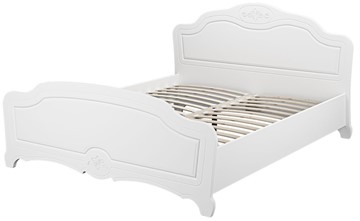 Полутороспальная кровать Лотос (Белый) 160х200 в Кемерово - предосмотр 1